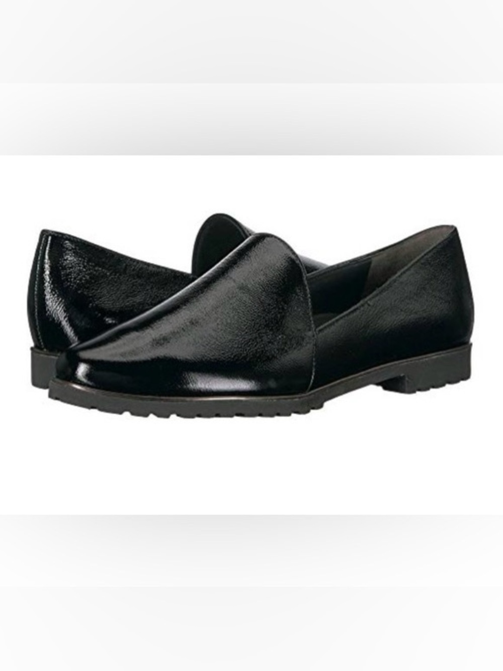 Women's Paul Green patent black leather uptown loafer
